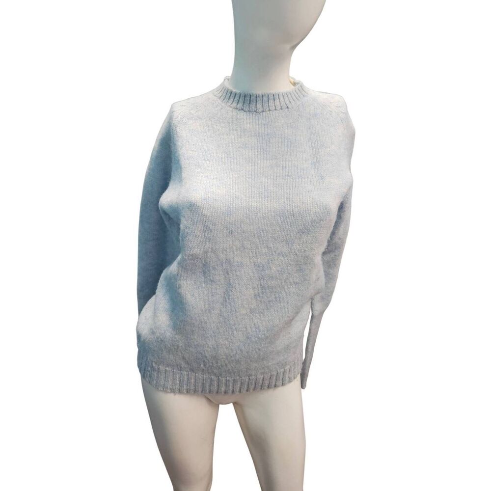 Red Door Ski Shop Blue Wool Blend Sweater Womens L vintage